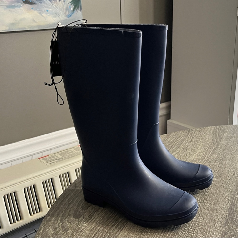 Classic Navy Women's Rain Boots